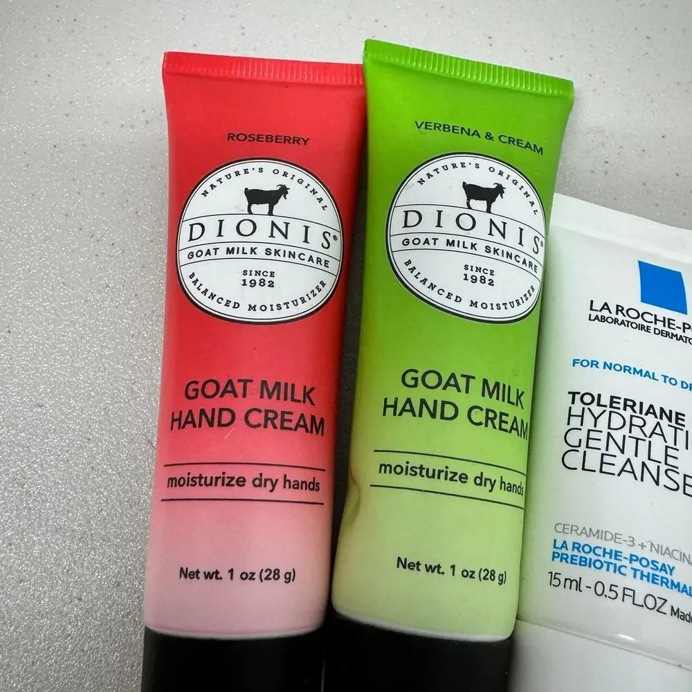 Travel size skincare bundle Lotion and face wash New